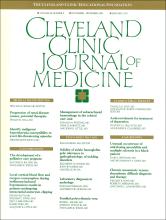 Cleveland Clinic Journal of Medicine: 56 (8)