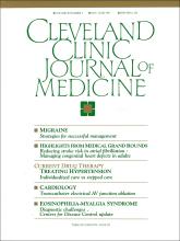 Cleveland Clinic Journal of Medicine: 58 (3)