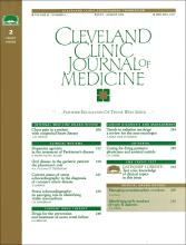 Cleveland Clinic Journal of Medicine: 62 (4)