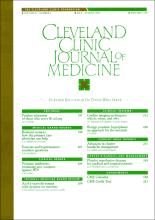 Cleveland Clinic Journal of Medicine: 63 (4)