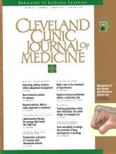 Cleveland Clinic Journal of Medicine: 64 (3)