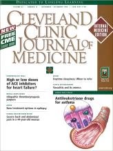 Cleveland Clinic Journal of Medicine: 65 (10)