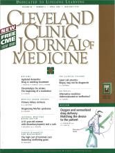 Cleveland Clinic Journal of Medicine: 65 (4)