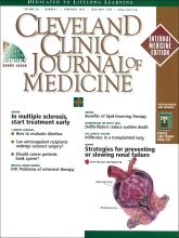 Cleveland Clinic Journal of Medicine: 68 (2)