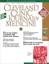 Cleveland Clinic Journal of Medicine: 71 (1)