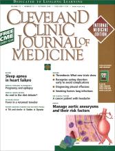 Cleveland Clinic Journal of Medicine: 72 (10)