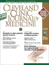 Cleveland Clinic Journal of Medicine: 73 (10)