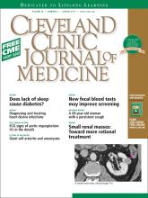 Cleveland Clinic Journal of Medicine: 78 (8)