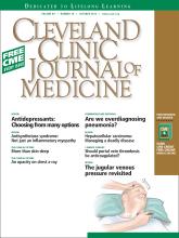 Cleveland Clinic Journal of Medicine: 80 (10)
