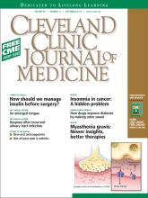 Cleveland Clinic Journal of Medicine: 80 (11)