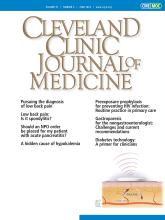 Cleveland Clinic Journal of Medicine: 91 (6)