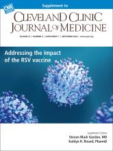 Cleveland Clinic Journal of Medicine: 91 (9 suppl 1)